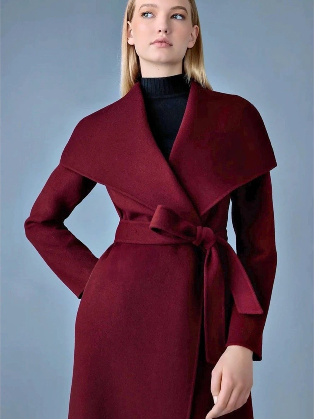 Maje Brown Wrap Trench Coat Like New - Picture 4 of 7